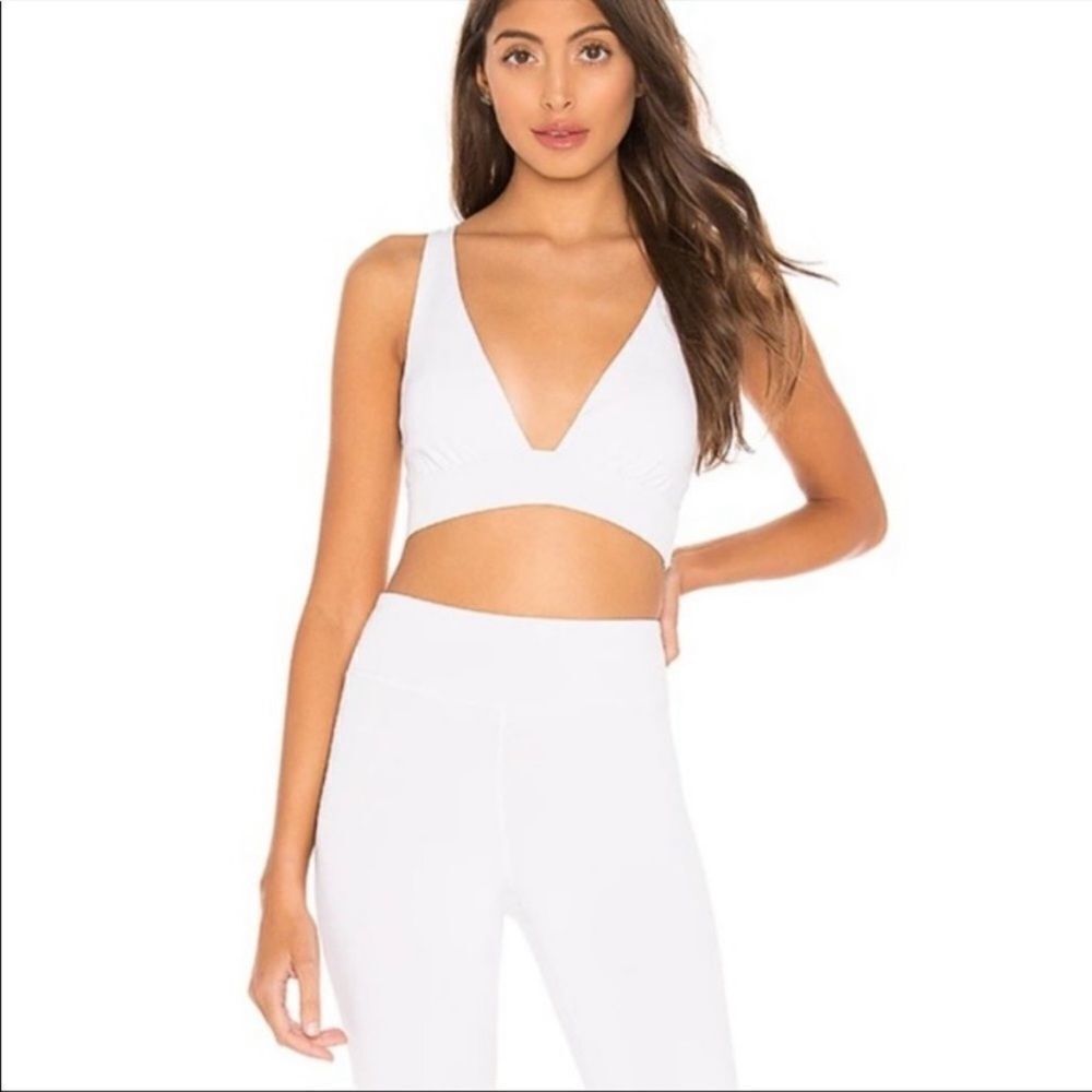 REVOLVE Lovewave Claire Luka white sports bra sz xs